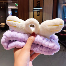 Load image into Gallery viewer, Wash Face Hair Holder Hairbands Soft Warm Coral Fleece Bow Animal Ears Headband For Women Girls Turban Fashion Hair Accessories