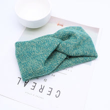 Load image into Gallery viewer, Women Solid Knitting Cross Knot Woolen Warm Headbands Hair Holder Elastic Hairbands Turban Headwraps Fashion Hair Accessories