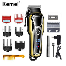 Load image into Gallery viewer, Kemei 1990 Rechargeable Clipper Professional Hair Trimmer  Men Electric Shaver Barber Hair Cutting Machine Haircut Accessories
