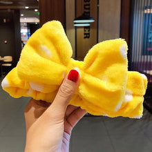 Load image into Gallery viewer, Wash Face Hair Holder Hairbands Soft Warm Coral Fleece Bow Animal Ears Headband For Women Girls Turban Fashion Hair Accessories
