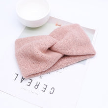 Load image into Gallery viewer, Women Solid Knitting Cross Knot Woolen Warm Headbands Hair Holder Elastic Hairbands Turban Headwraps Fashion Hair Accessories
