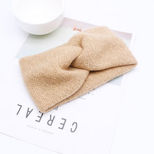 Load image into Gallery viewer, Women Solid Knitting Cross Knot Woolen Warm Headbands Hair Holder Elastic Hairbands Turban Headwraps Fashion Hair Accessories
