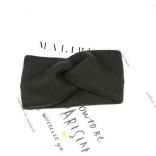 Load image into Gallery viewer, Women Solid Knitting Cross Knot Woolen Warm Headbands Hair Holder Elastic Hairbands Turban Headwraps Fashion Hair Accessories
